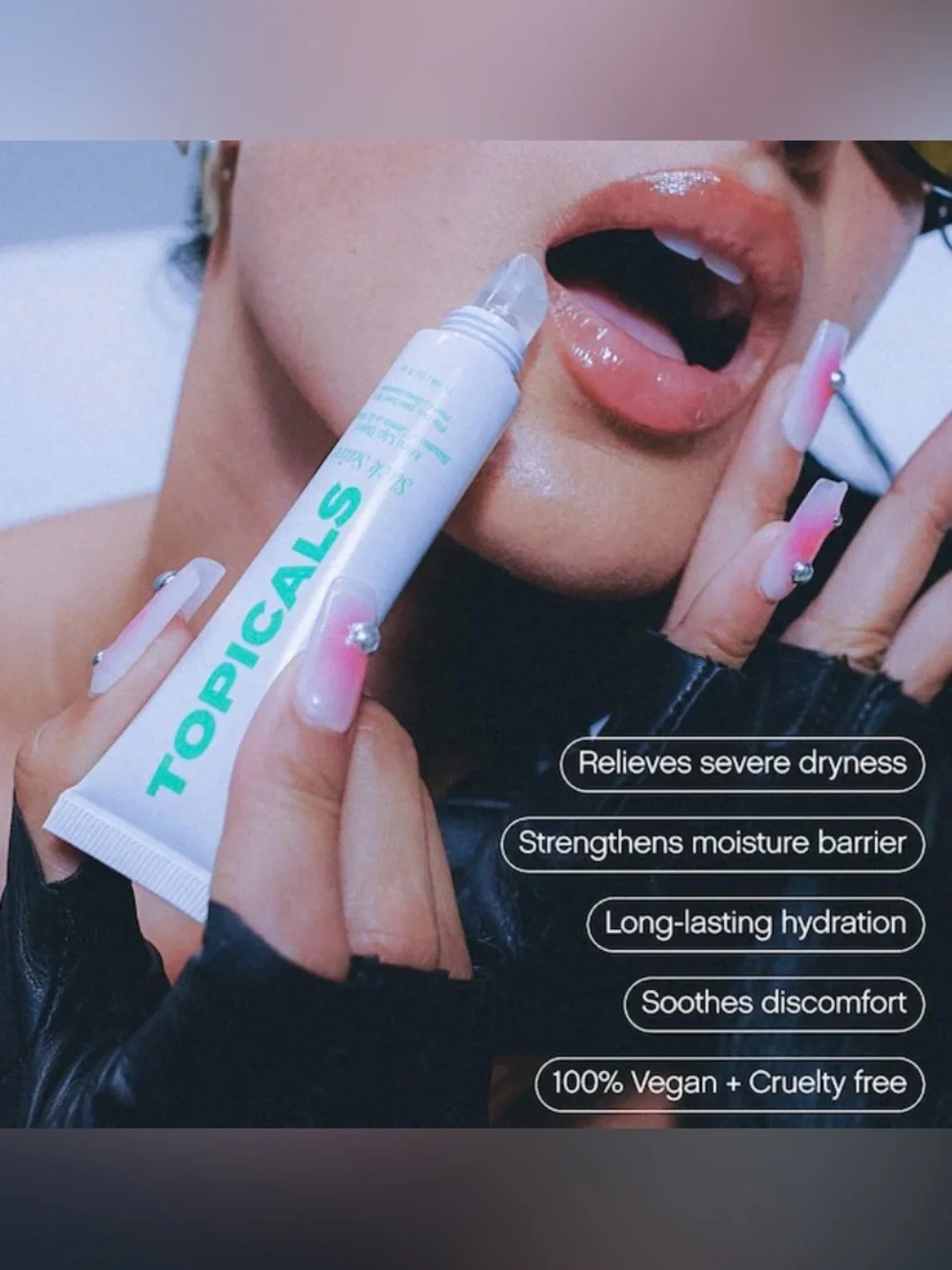 NWT Topicals Slick Salve Glossy MINT Lip Balm for Soothing + Hydration, 15 ml